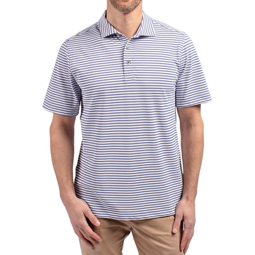 Mens Striped Pro Tour Golf Shirt